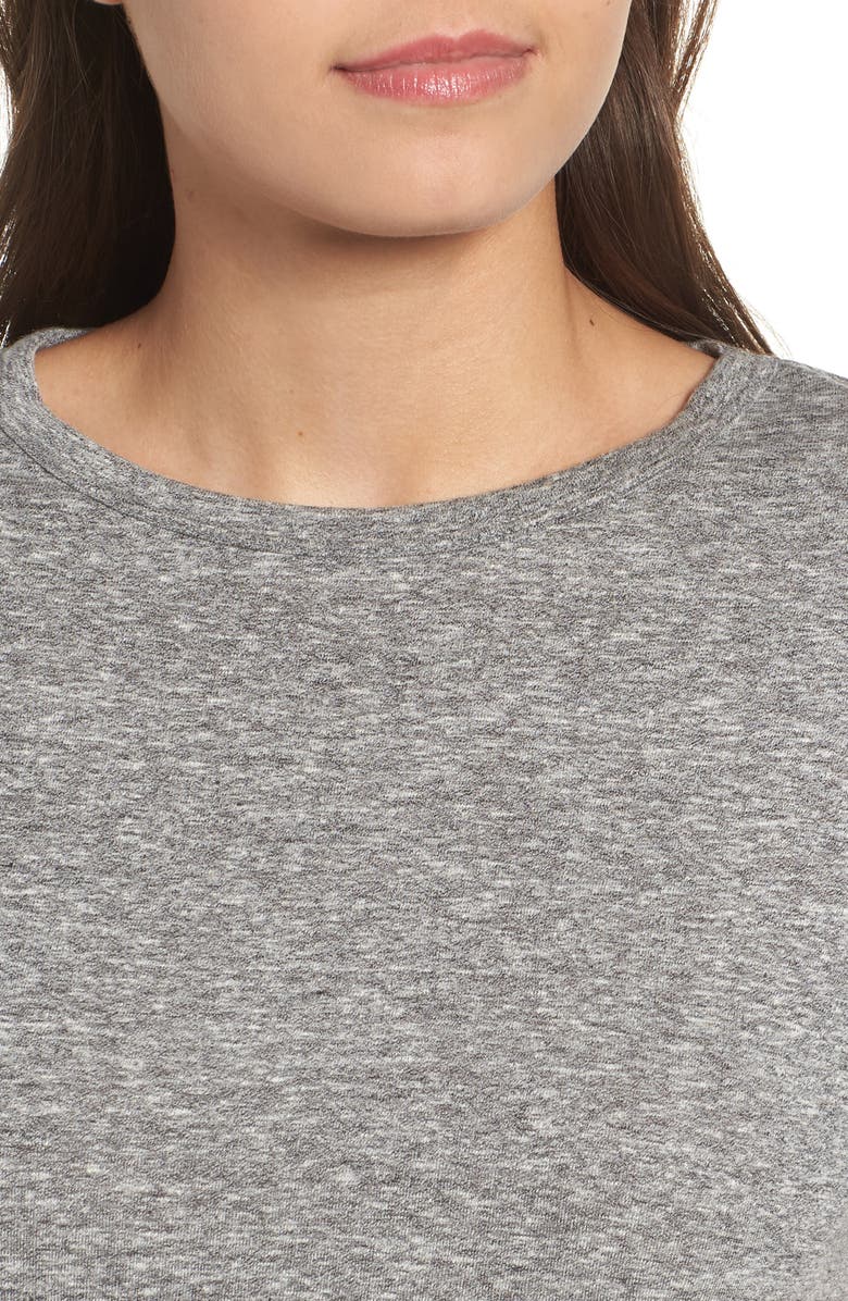 Topshop Short Sleeve Marl T-Shirt, Alternate, color,