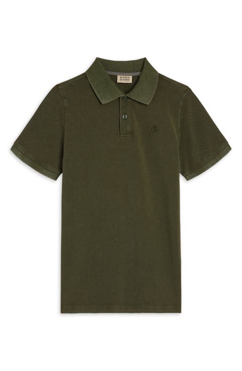 Washed Cotton Piqué Polo