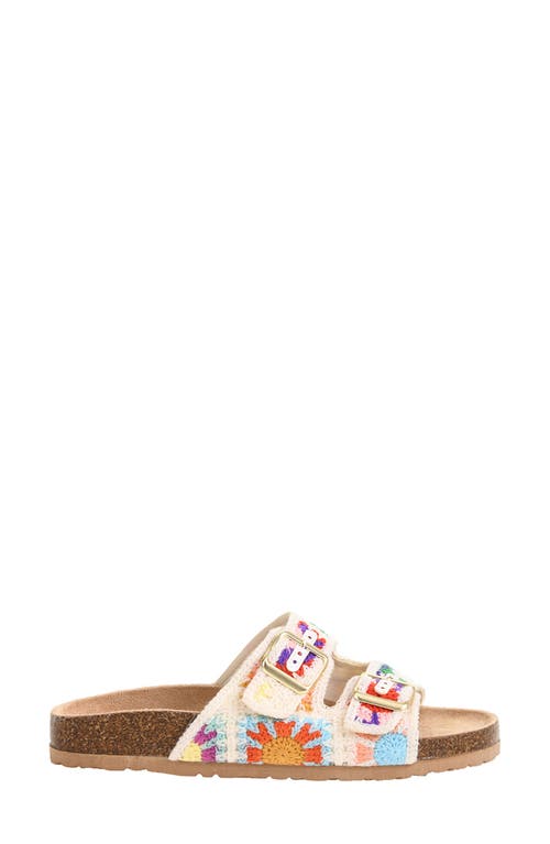 Dirty Laundry Timeless Crochet Slide Sandal In Beige Multi