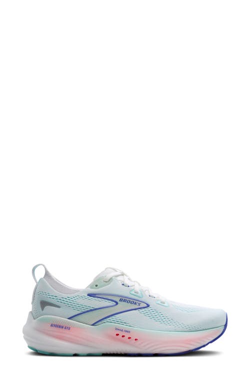 Brooks Glycerin 22 Sneakers In White/limpet Shell/amparo Blue
