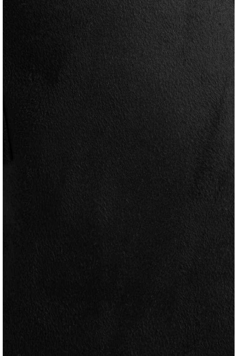 Faux Suede & Faux Shearling Vest, Alternate, color, BLACK/ BLACK
