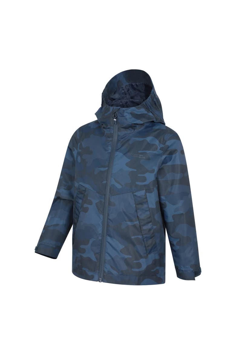 Childrens/kids Ravine Printed Lightweight Waterproof Jacket, Alternate, color, Dark Blue