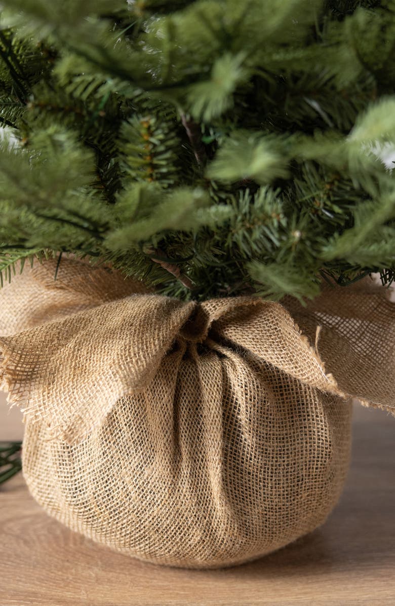 Balsam Hill BH Balsam Fir with Burlap Base, Alternate, color, Green