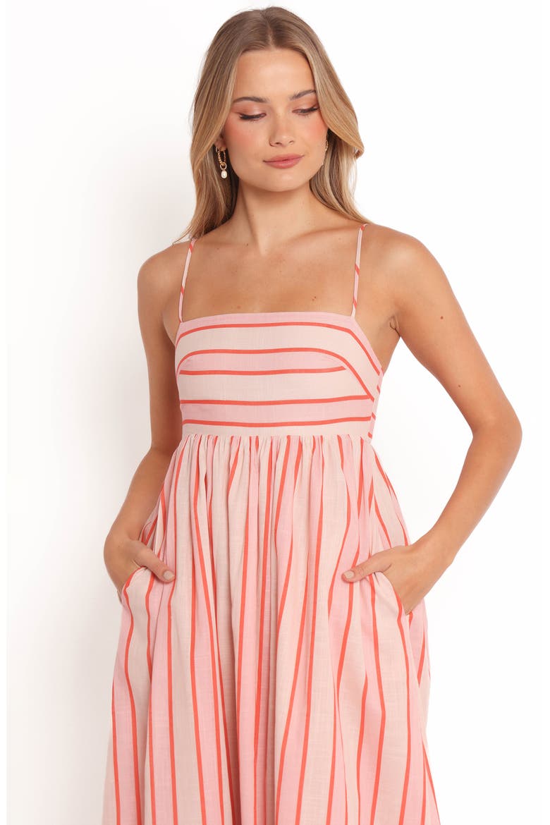 Odessa Stripe Cotton Maxi Sundress, Alternate, color, PINK STRIPE