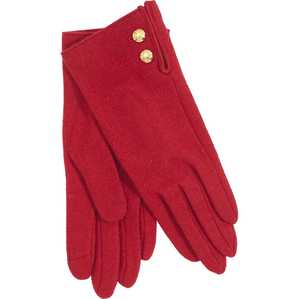 Lauren Ralplh Lauren 2 Button Cashmere Blend Touch Glove In Brown