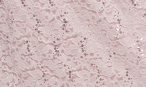 Sl Fashions Slny Floral Lace Sequin Cardigan & Dress Set In Blush