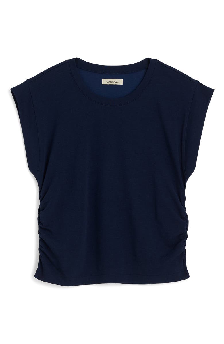 Madewell Side Cinch Muscle Tee, Alternate, color, Midnight Navy