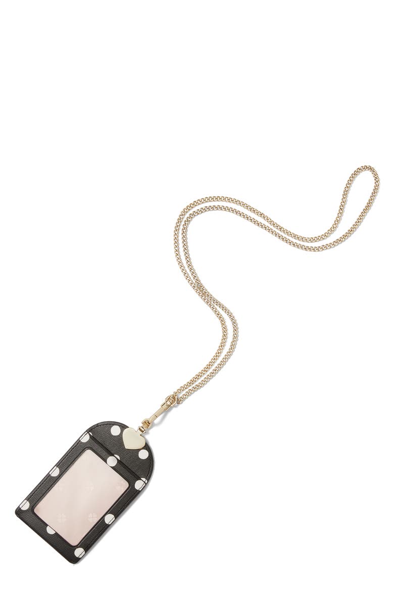 spencer sunshine dot lanyard, Main, color, BLACK MULTI