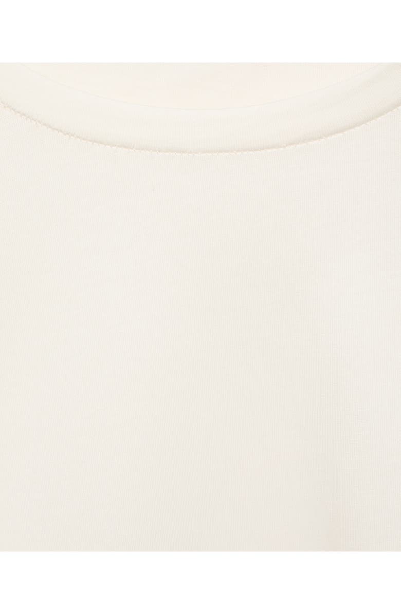 MANGO Open Stitch Trim Maternity T-Shirt, Alternate, color, White