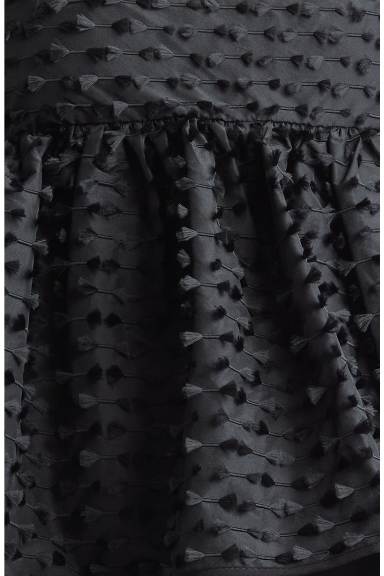 Babette Embroidered Jacquard Camisole Top, Alternate, color, BLACK