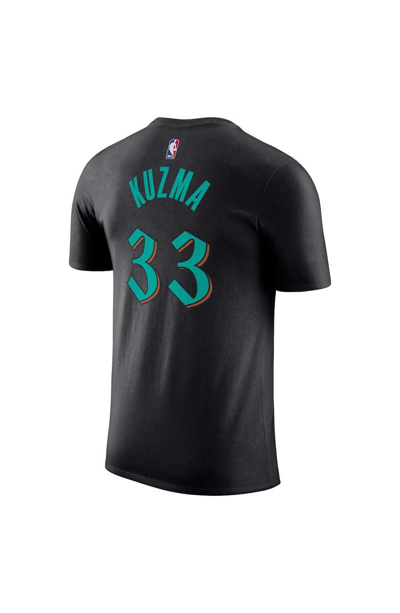 Nike Men's Nike Kyle Kuzma Black Washington Wizards 2023/24 City Edition Name & Number T-Shirt, Alternate, color, 