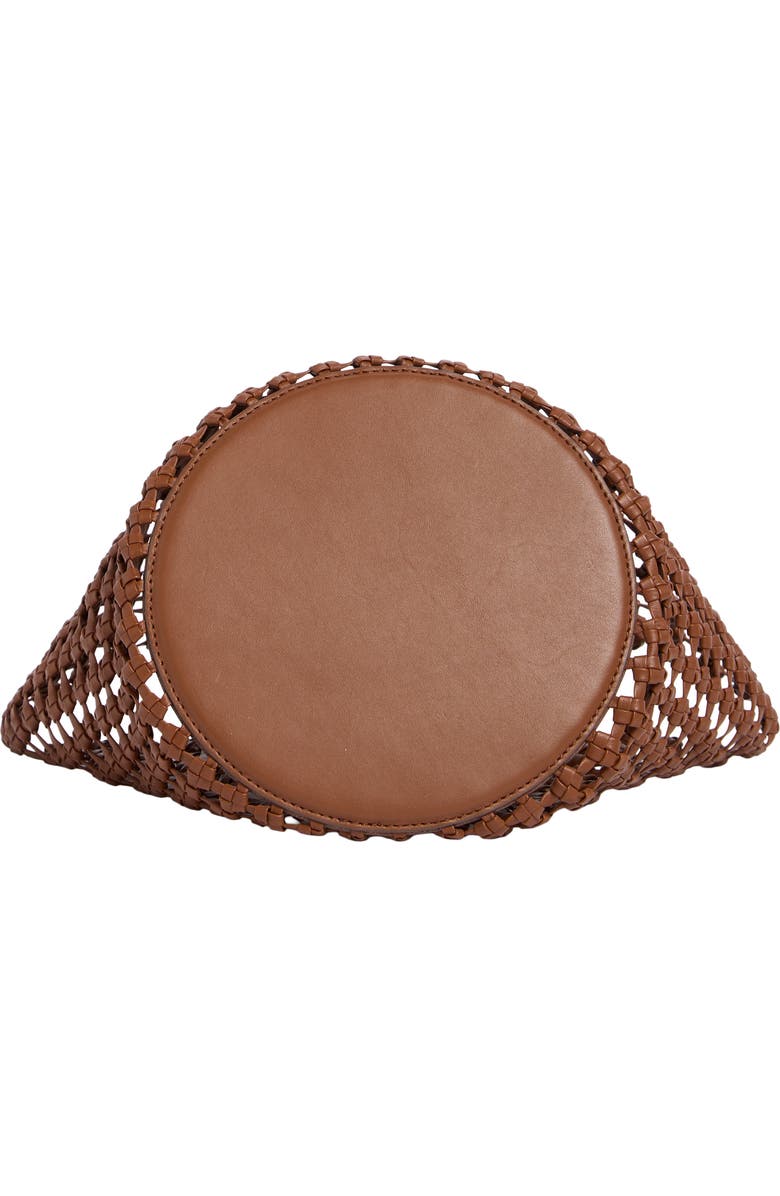 STAUD Caro Leather Bucket Bag, Alternate, color, Tan