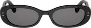 DIOR Oblique B1I 52mm Oval Sunglasses