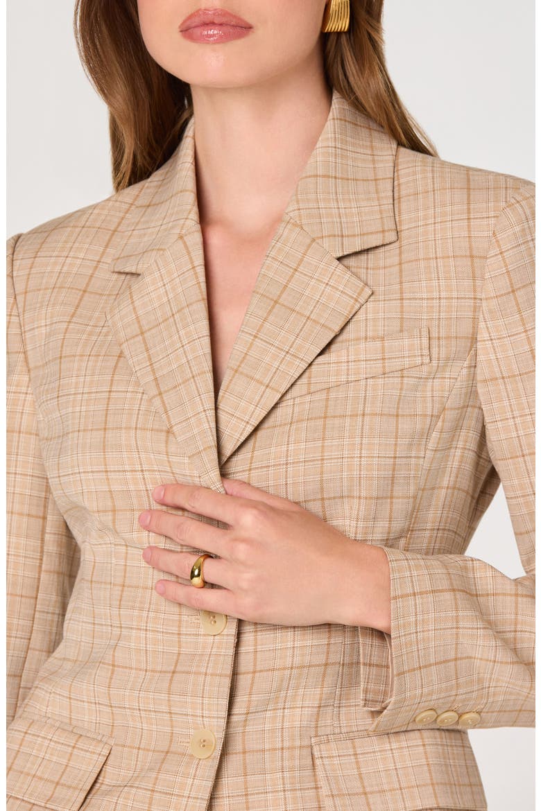 Valor Plaid Blazer, Alternate, color, TAN PLAID
