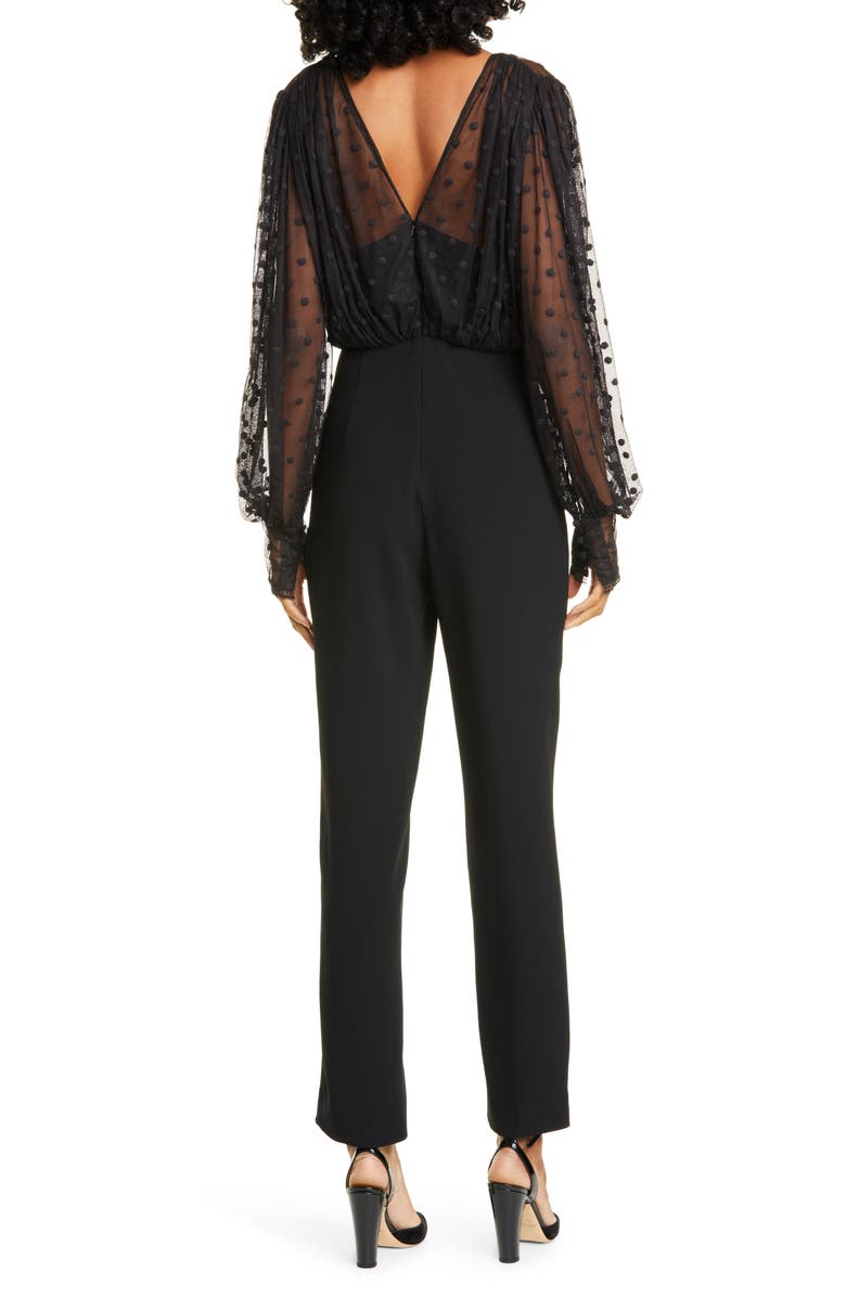 SALONI Bernadette Tulle & Crepe Jumpsuit, Alternate, color,