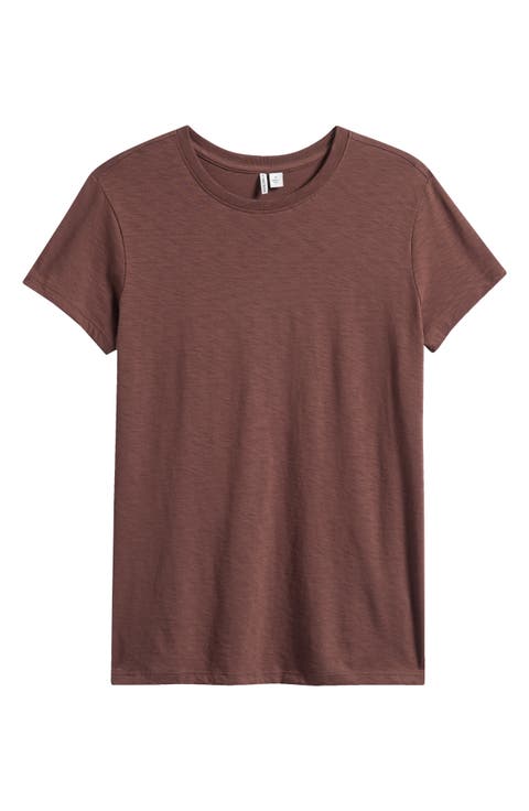 Pima Cotton Slub Crewneck T-Shirt