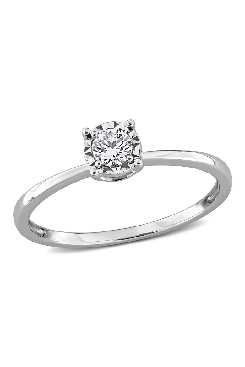 1/6 CTW Lab Grown Diamond Promise Ring 14k, Main, color, White Gold
