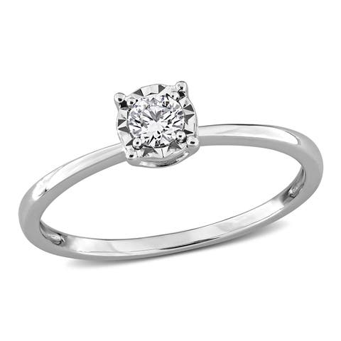 1/6 CTW Lab Grown Diamond Promise Ring 14k