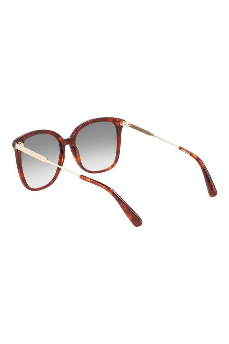 57mm Monogram Square Sunglasses, Alternate, color, HAVANA