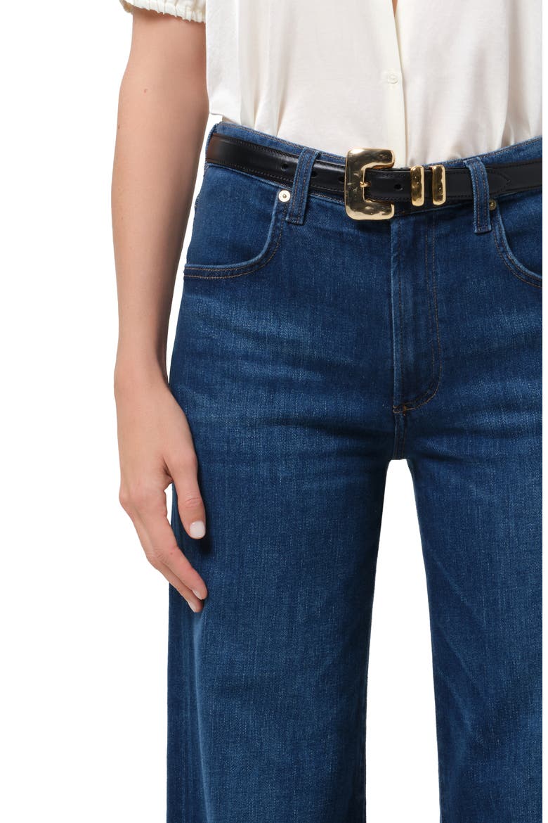 Annina High Waist Wide Leg Jeans, Alternate, color, PIERRE INDIGO