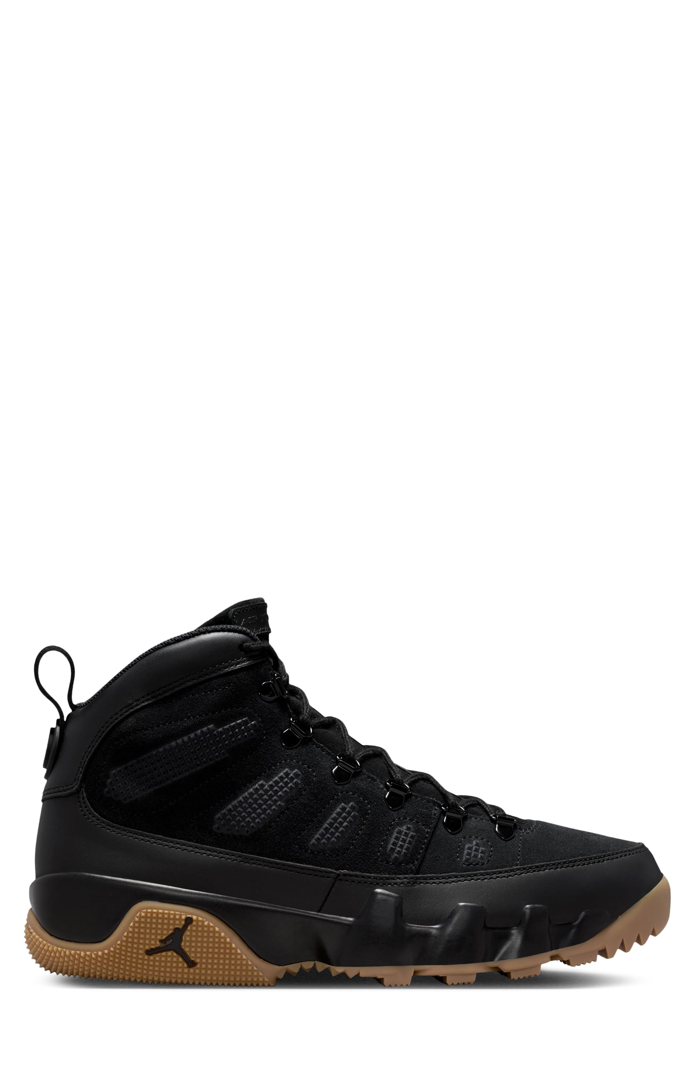Air Jordan 9 Retro Boot, Alternate, color, BLACK/BLACK