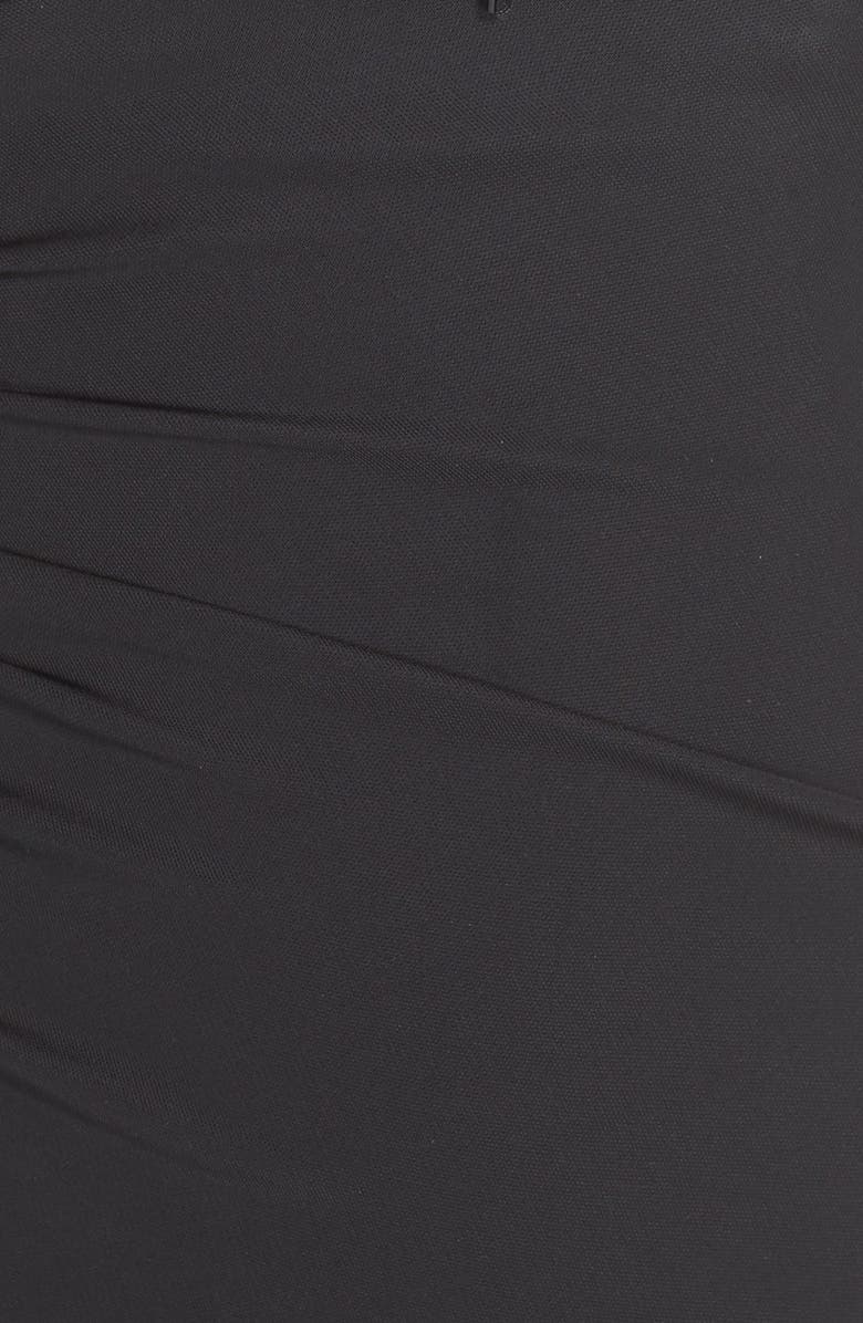 David Meister Embellished Illusion Mesh & Jersey Sheath Dress, Alternate, color, 