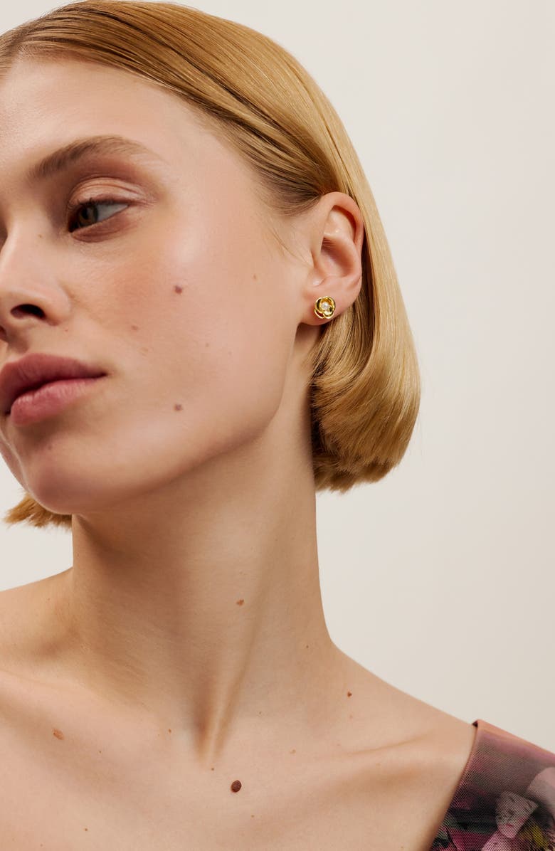 Ted Baker Flo Faux Pearl Stud Earrings, Alternate, color, 