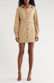 AREA STARS Sosi Long Sleeve Shirtdress