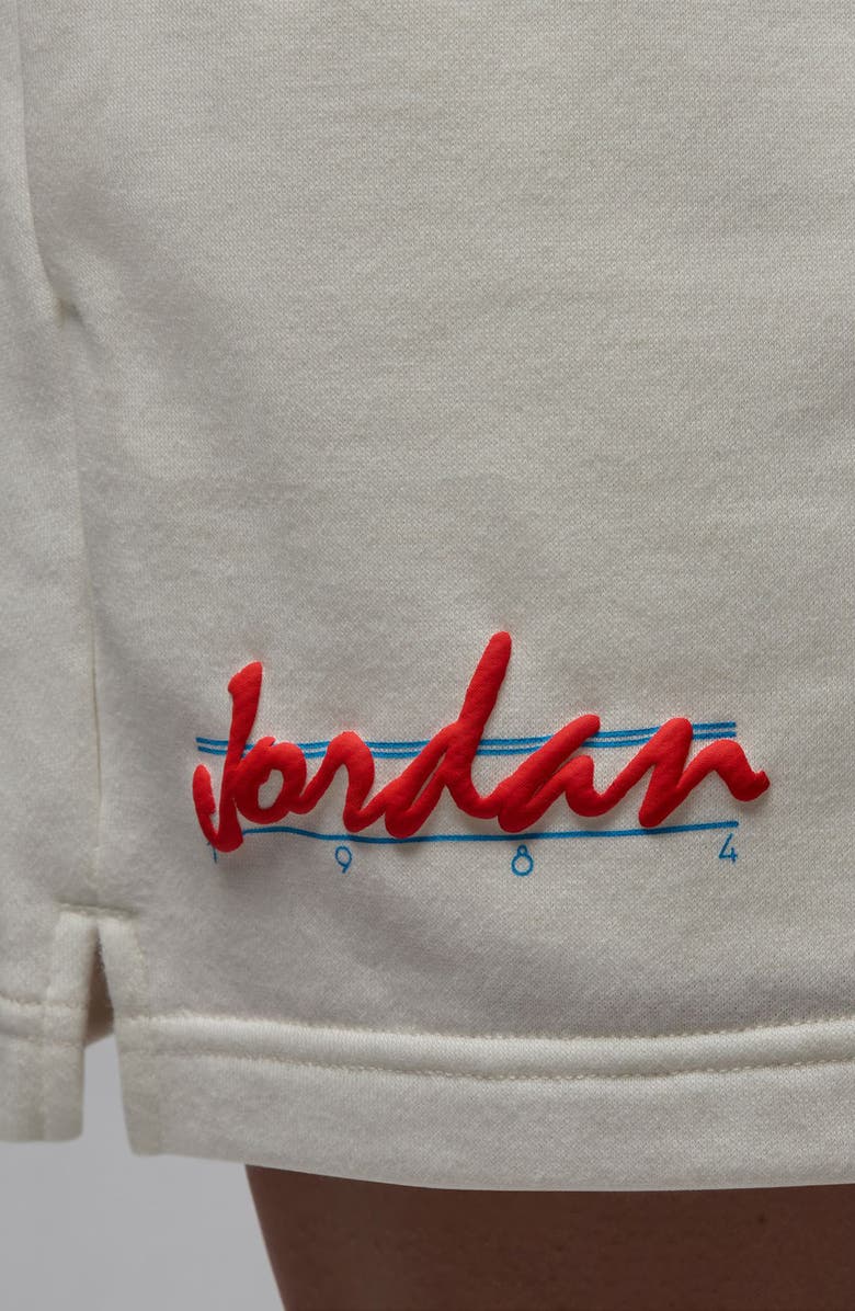 Jordan Brooklyn Fleece Sweat Shorts, Alternate, color, Sail/ Black