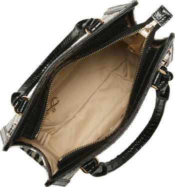 Brahmin Cami Croc Embossed Leather Satchel Nordstrom