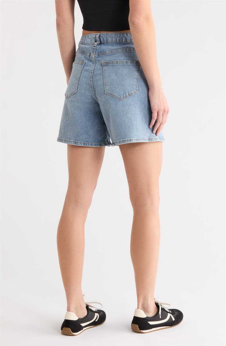 Vigoss High Waist Denim Shorts, Alternate, color, Medium Wash