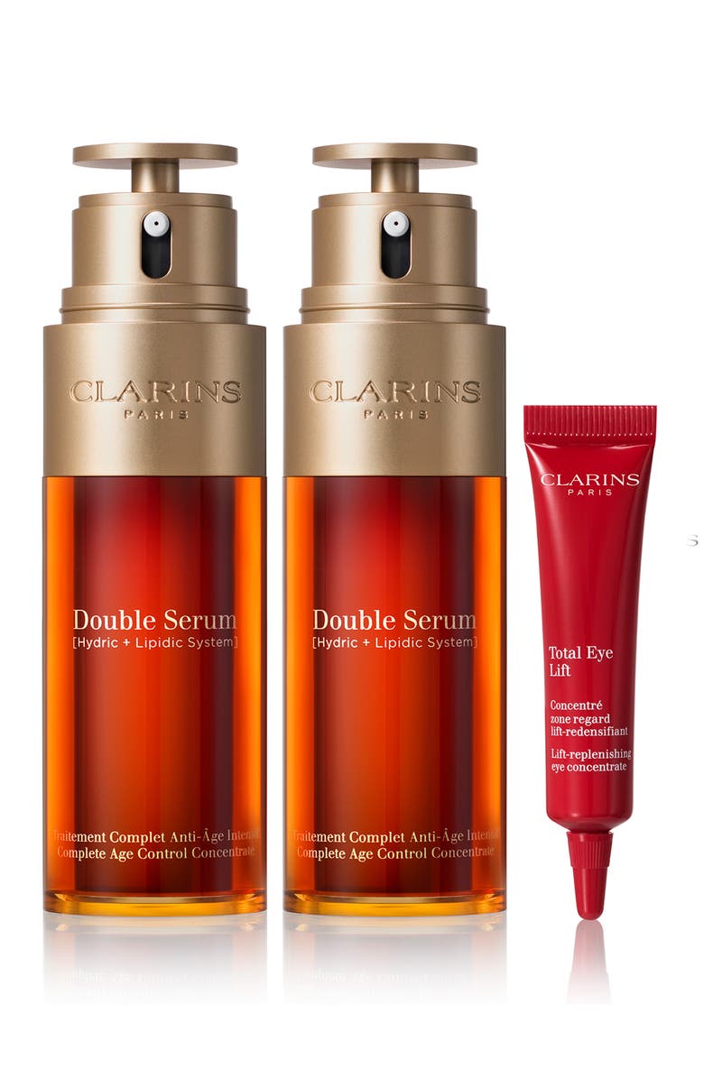 Clarins Double Serum Firming & Smoothing Anti-Aging Concentrate Set $310 Value, Alternate, color,