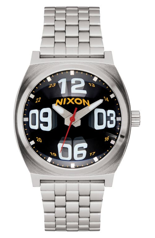 Nixon The Time Teller Fisheye Bracelet Watch, 37mm In Silver