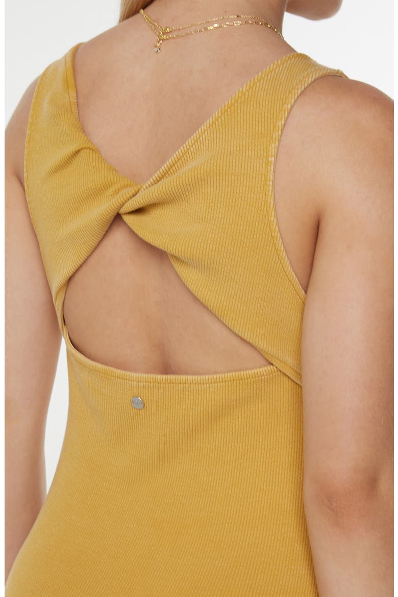 City Lights Tank Midi Dress, Alternate, color, AMBER GOLD