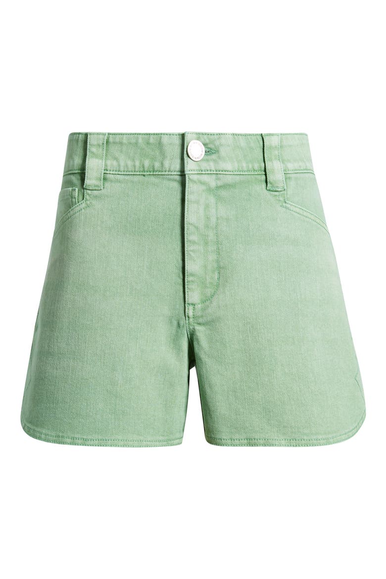 Skyrise Dolphin Hem Denim Shorts, Alternate, color, WSMD-WASHED MEADOW