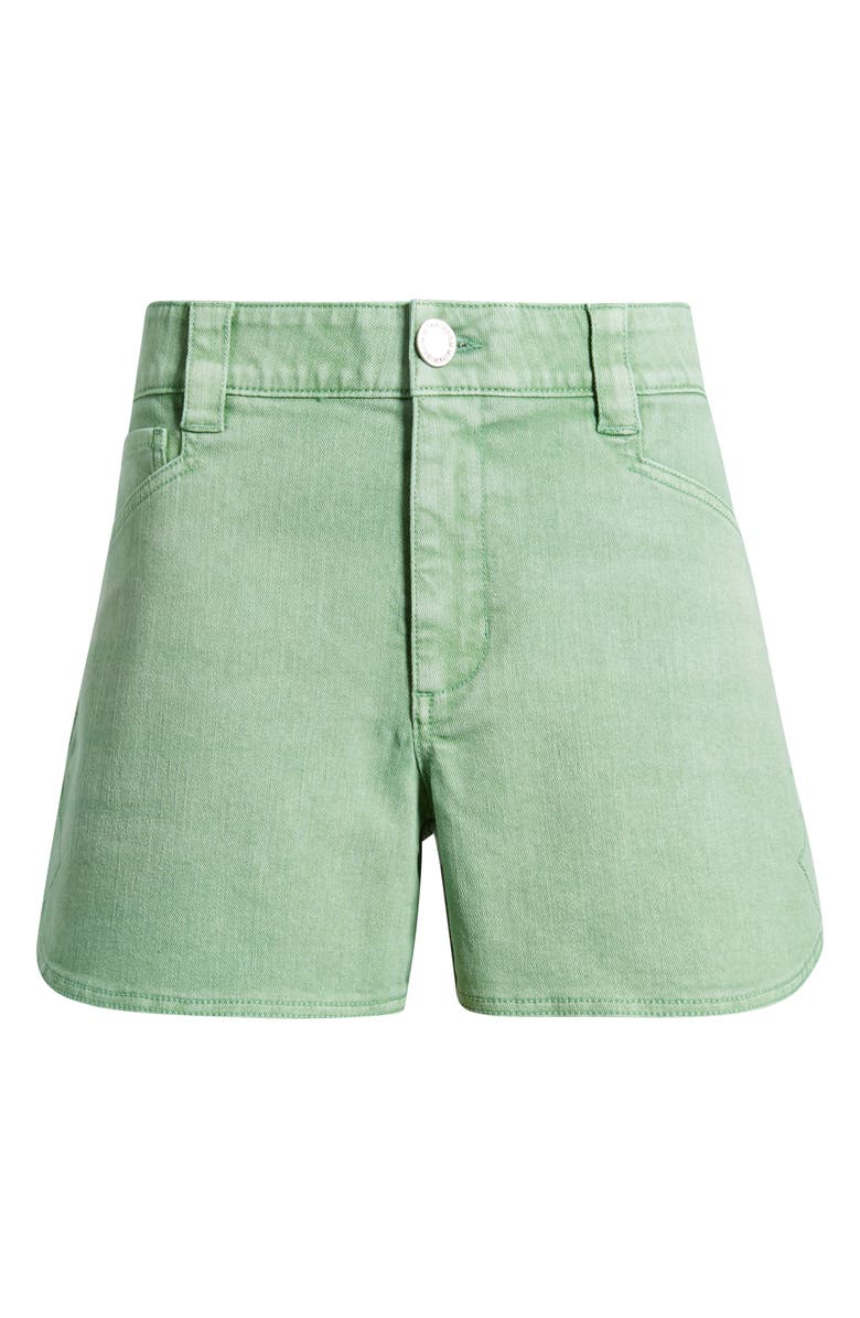 Wit & Wisdom Skyrise Dolphin Hem Denim Shorts, Alternate, color, Washed Meadow