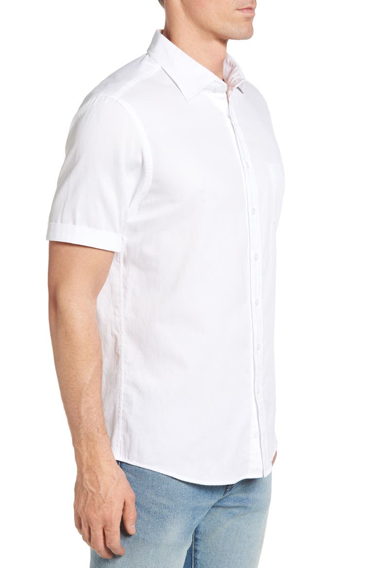 Campbell Island Sport Shirt, Alternate, color, SNOW