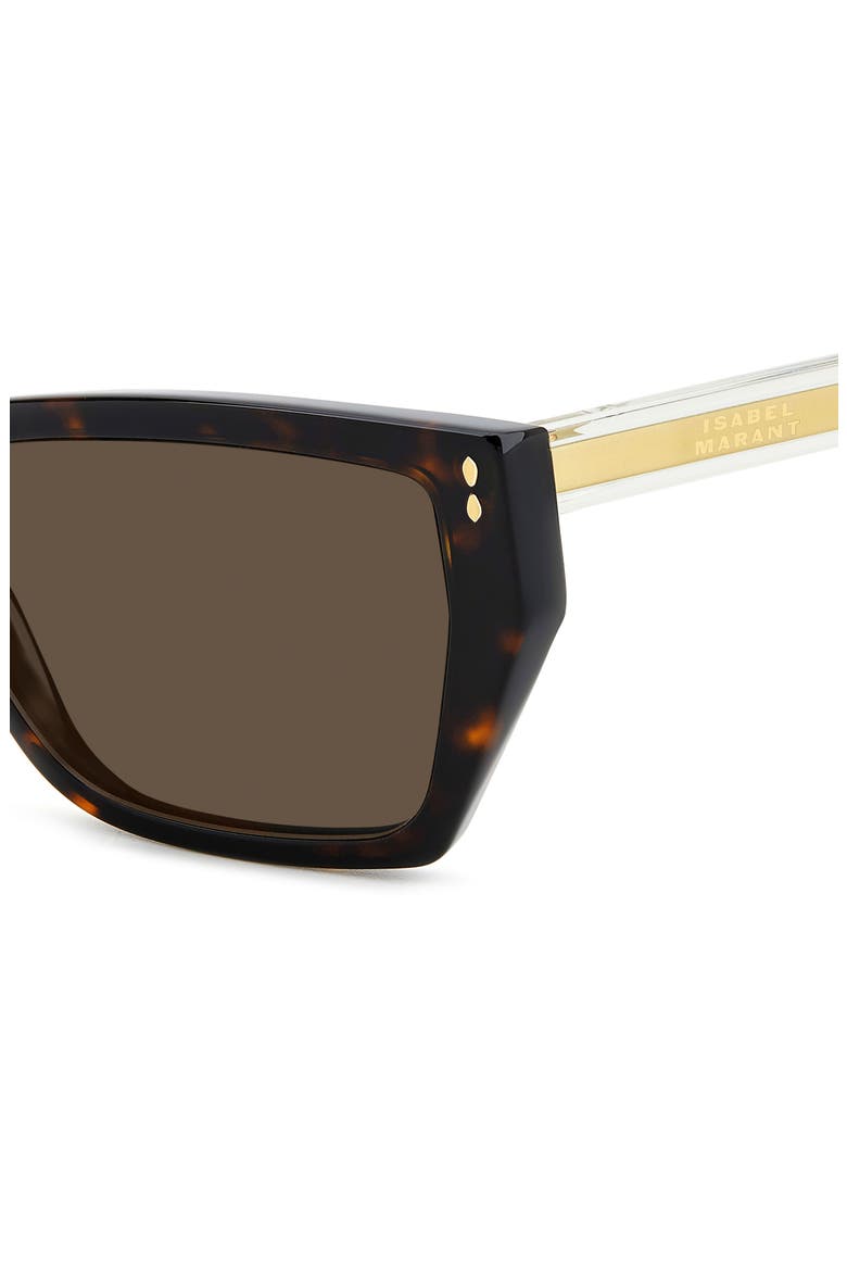59mm Rectangular Sunglasses, Alternate, color, HAVANA