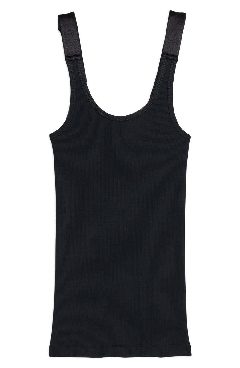 Helmut Lang Scoop Neck Rib Tank, Alternate, color, 