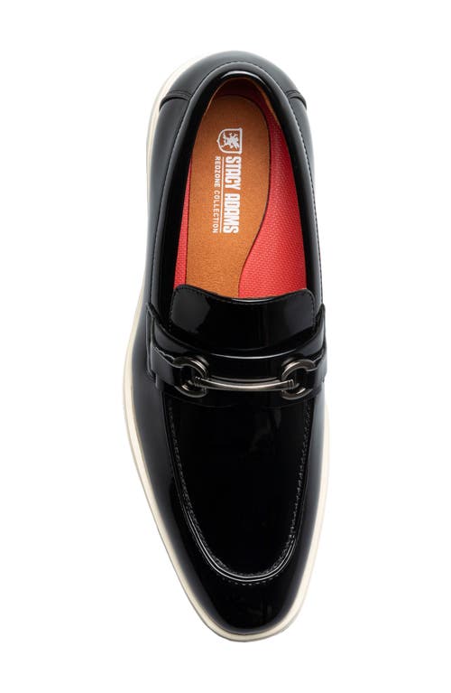 Stacy Adams Slayton Moc Toe Loafer In Black Patent