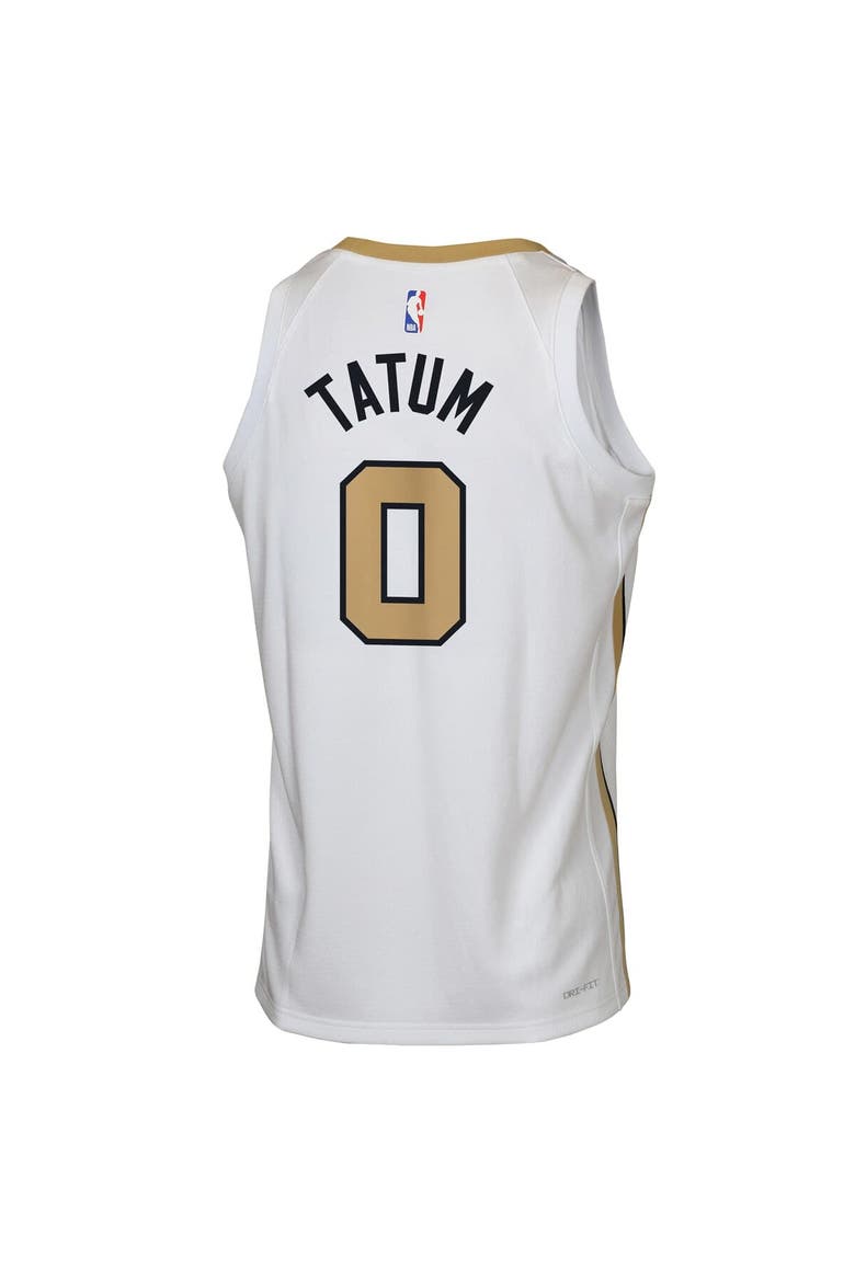 Youth Nike Jayson Tatum White Boston Celtics 2025/26 City Edition Swingman Jersey, Alternate, color, White
