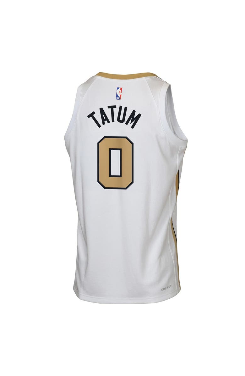 Nike Youth Nike Jayson Tatum White Boston Celtics 2025/26 City Edition Swingman Jersey, Alternate, color, White