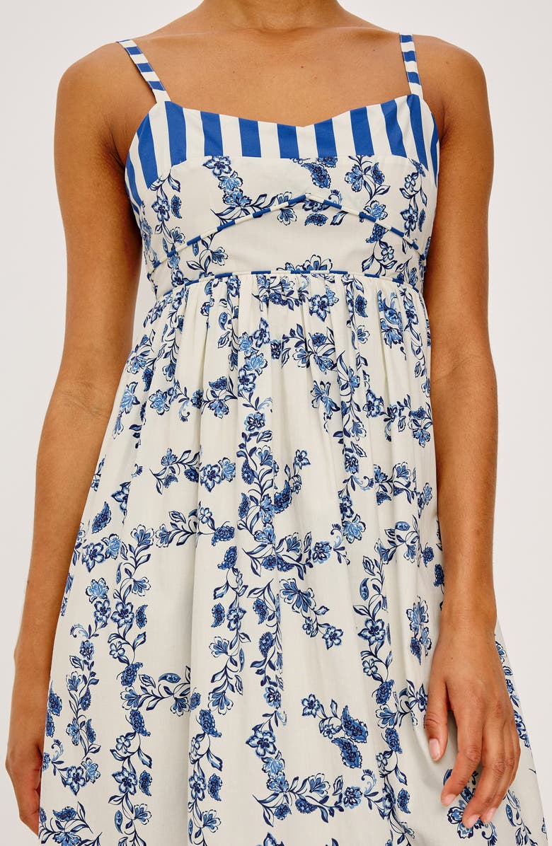 Rails Lexie Floral Border Print Cotton Dress, Alternate, color, Ceramic Floral