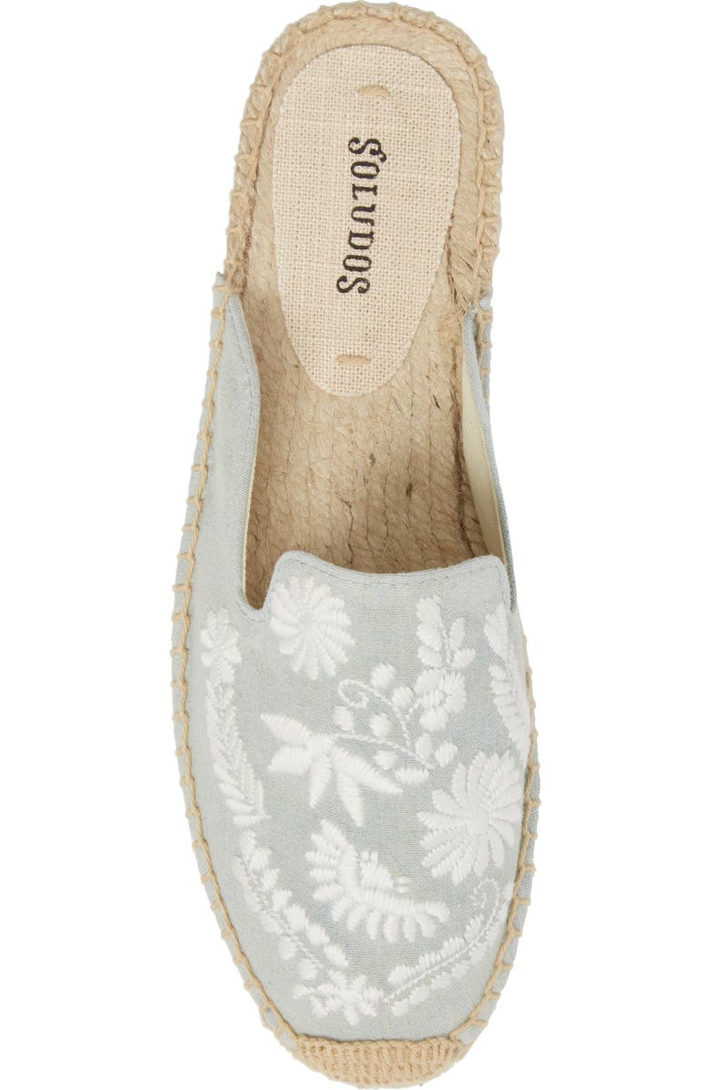 Soludos Ibiza Embroidered Espadrille Loafer Mule, Alternate, color,