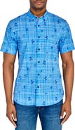 CONSTRUCT Slim Fit Island Recycled 4-Way Stretch Performance Short Sleeve Shirt