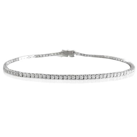 The Margo 4 Prong 2mm Tennis Anklet