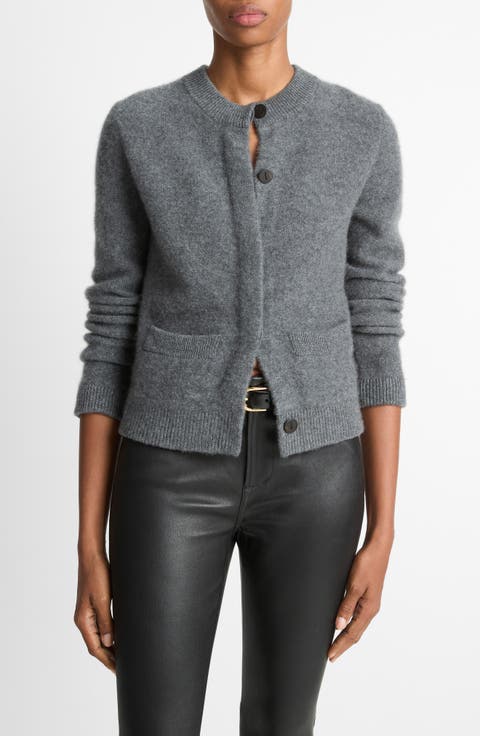 トップス Y's 100% cashmere cardigan JENNIE LIU Women's 100% Cashmere Button Front Long Sleeve