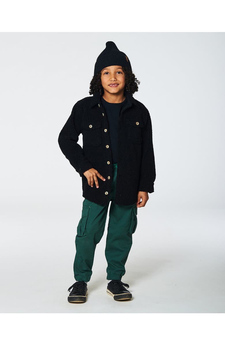 Deux par Deux Boy's Stretch Twill Cargo Jogger Pants Forest Green, Alternate, color, 