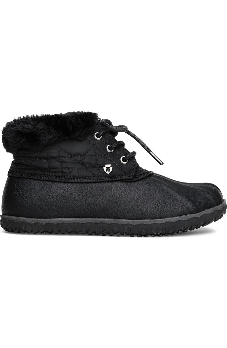 Minnetonka Tega Water Resistant Faux Fur Bootie, Alternate, color,