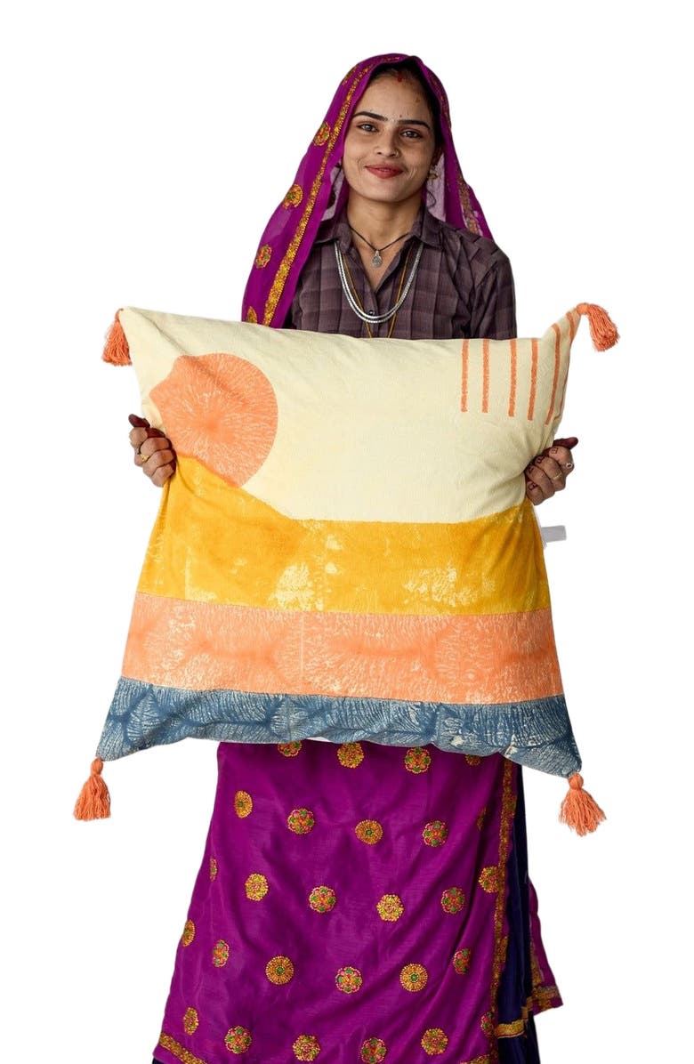 CQC LA Ouray Bedding Set With 2 Shams, Alternate, color, Blue, Orange